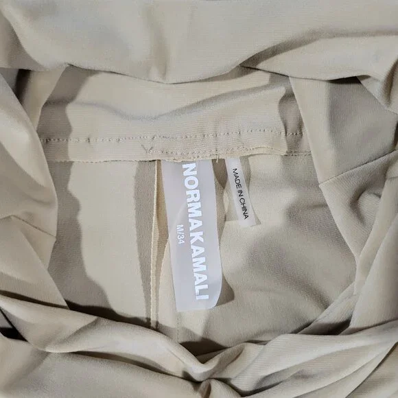 Norma Kamali High Waist Elephant Pants Blonde - Size M/34 - Picture 7 of 14